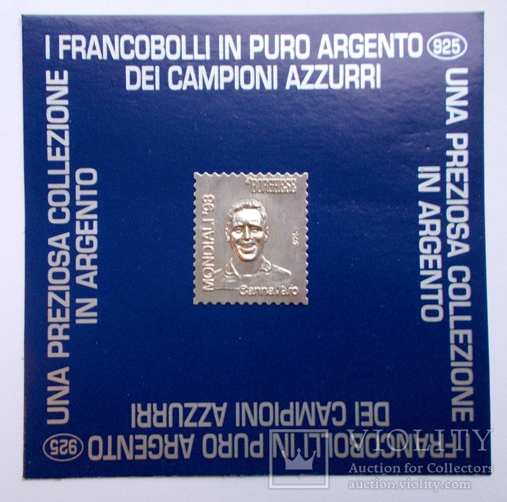 ЧМФ '98 Спецвыпуск Серебро 925 Cannavaro