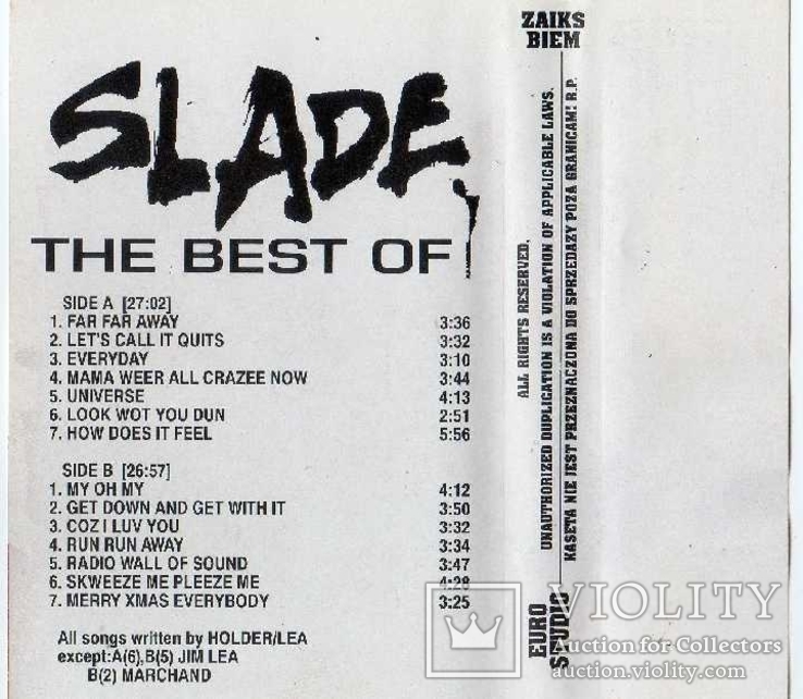 Slade (The Best Of) 1993. AU. Кассета., фото №8