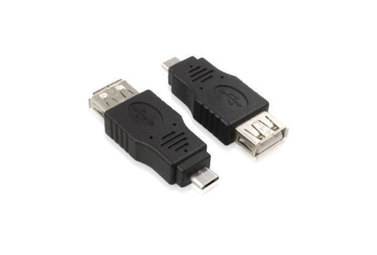 Переходник гнездо USB А на штекер micro USB, photo number 2