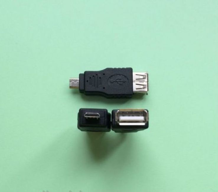 Переходник гнездо USB А на штекер micro USB, фото №3