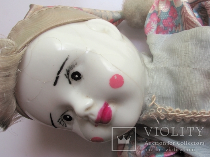 Кукла фарфоровая Старинная Мальчик клоун, фото №8