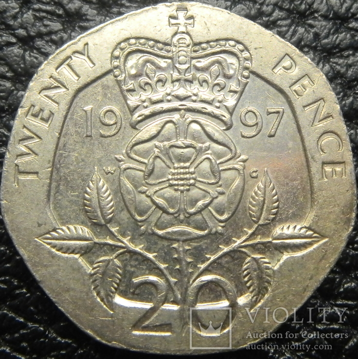 20 пенсів Британія 1997, фото №2