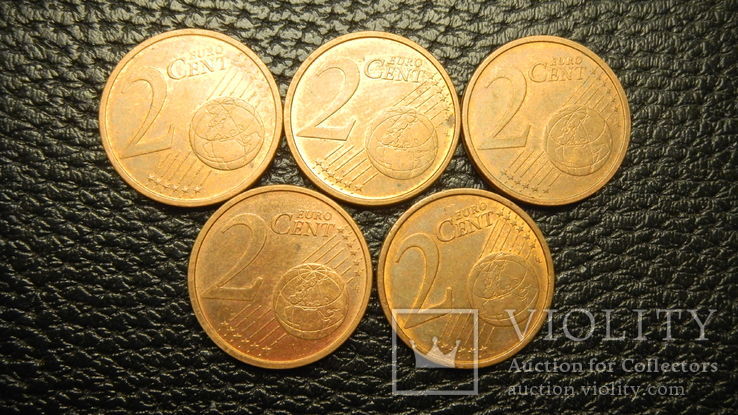 2 євроценти Німеччина 2004 (всі монетні двори), фото №3