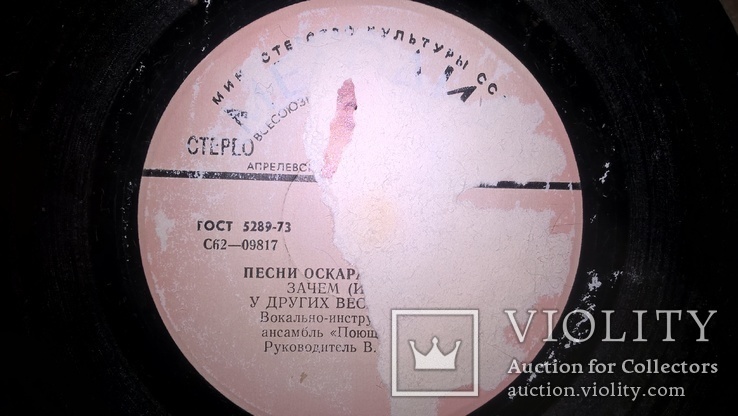 ВИА Поющие Сердца (Песни Оскара Фельцмана) 1978. (LP). 7. Vinyl. Пластинка., фото №8