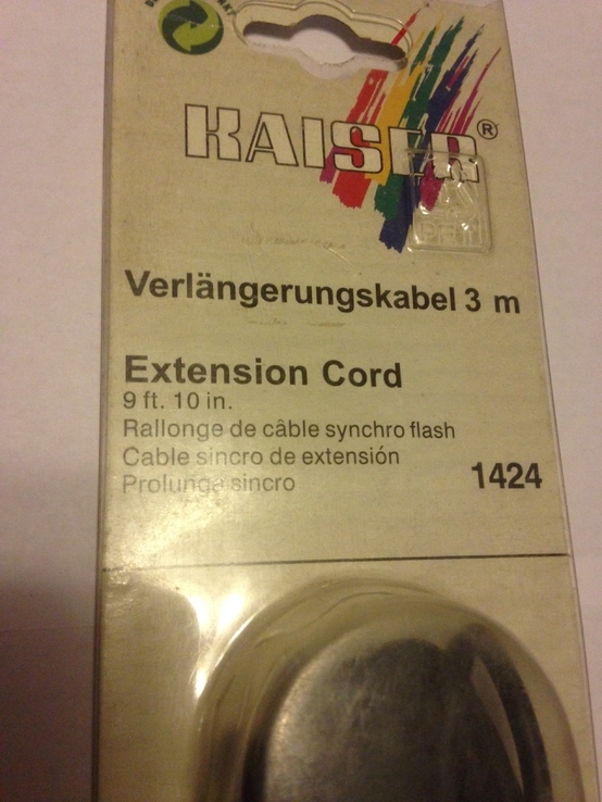 Проводной синхронизатор Extension Cord KAISER 1424, numer zdjęcia 3