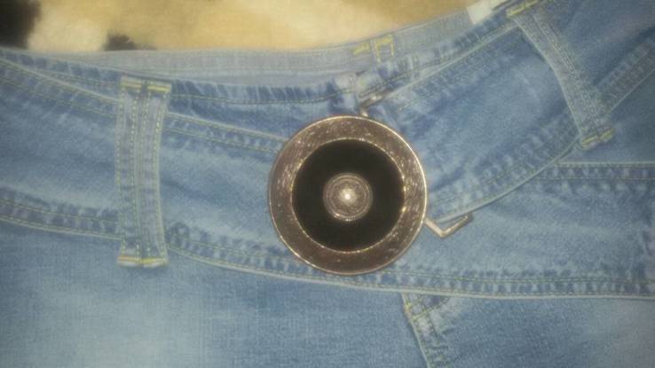 Стильные джинсовые шорты spogi c пряжкой , м, photo number 4