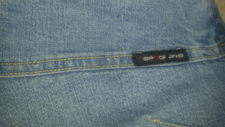 Стильные джинсовые шорты spogi c пряжкой , м, photo number 5