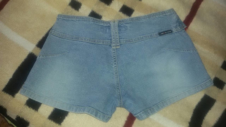 Стильные джинсовые шорты spogi c пряжкой , м, фото №9