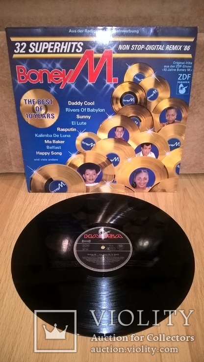 Boney M (32 Superhits. Non Stop Digital Remix) 1986. (LP). 12. Vinyl. Пластинка. Germany., фото №2
