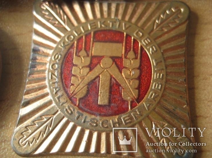 Два знака (медали) ГДР, фото №9