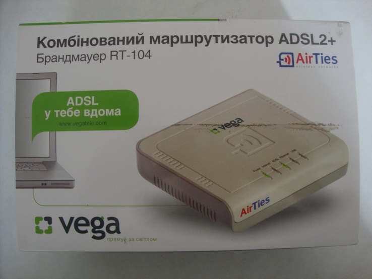Маршрутизатор ADSL2+Брандмауэр RT-104, photo number 2