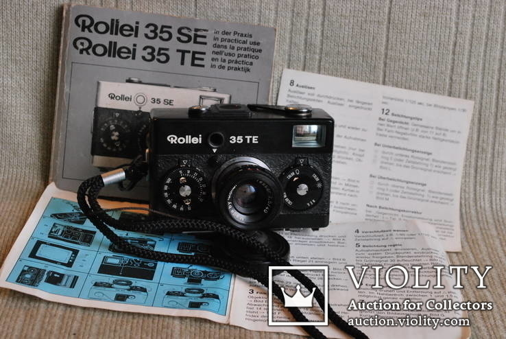 Фотоаппарат ROLLEI 35 TE Tessar f3.5/4 made bi Rollei, чёрного цвета., фото №2