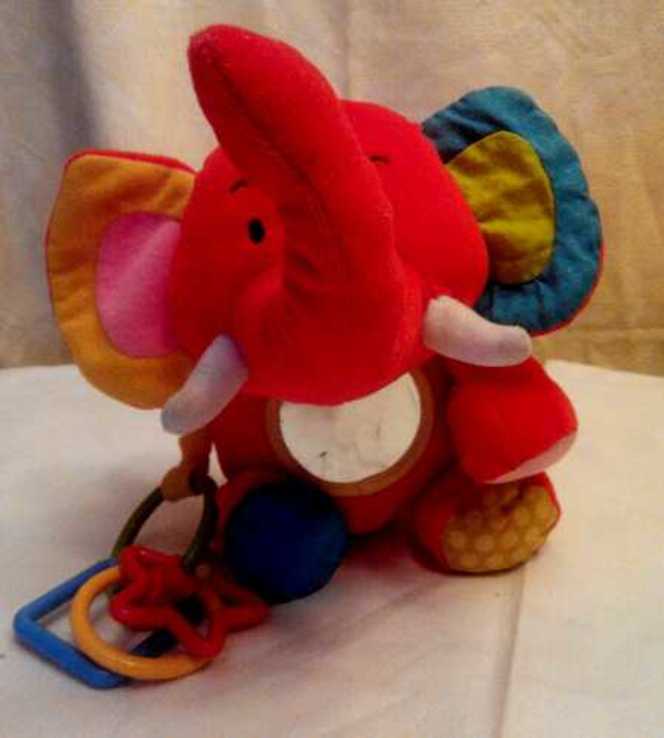 Большой и красивый красный слон. Развивающая игрушка., фото №5