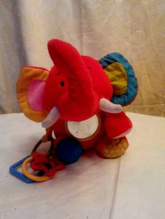 Большой и красивый красный слон. Развивающая игрушка., фото №8