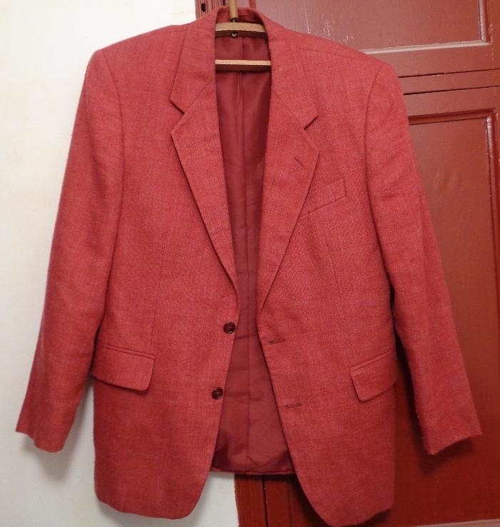 Редкий пиджак блейзер розовый красный, фото №3