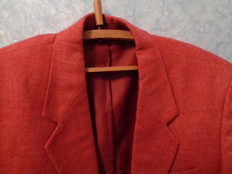 Редкий пиджак блейзер розовый красный, фото №5