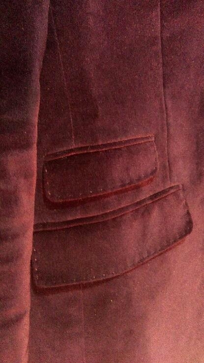 Пиджак бархатный блейзер WE Fashion Нидерланды фиолетовый, фото №4