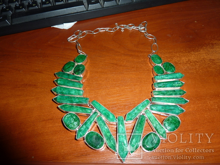 Ожерелье с индийскими изумрудами, фото №2