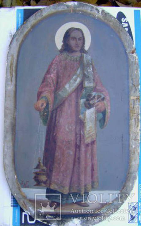 Пара икон Св.Лаврентий и Стефан, фото №2