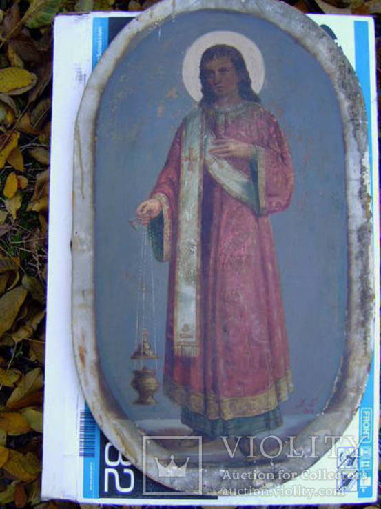 Пара икон Св.Лаврентий и Стефан, фото №7