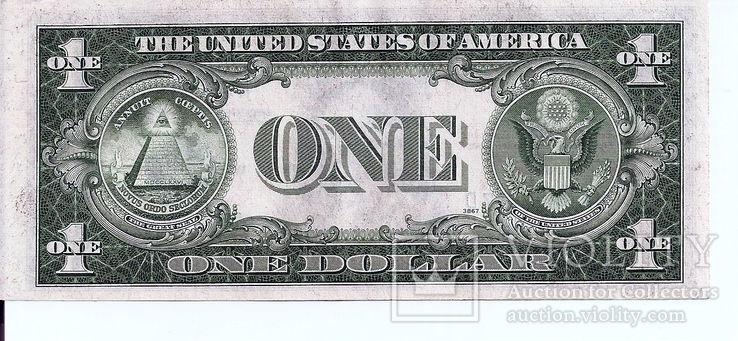 1 доллар США 1935-B Silver Certificate 2шт. Подряд  7636 D - 7637 D (149), фото №5