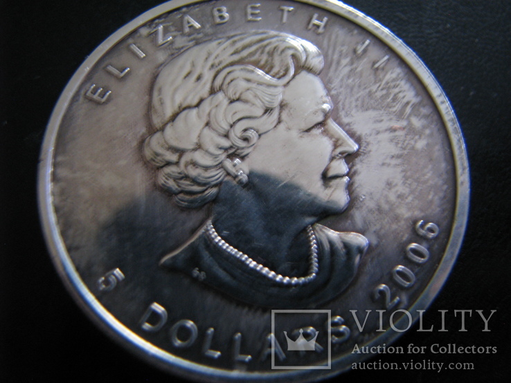 5 долларов Канада 2006 год. Серебро проба 9999.1 унция
