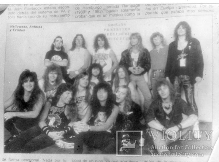 Anthrax, Helloween, Exodus (Фотография) 1989.