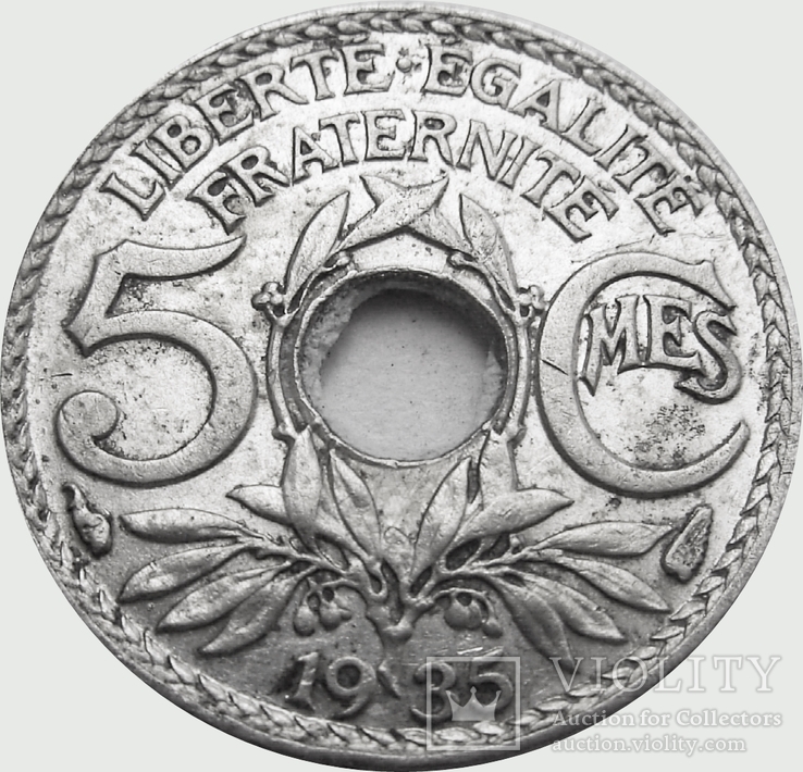 137.Франция 5 сантимов, 1935 г