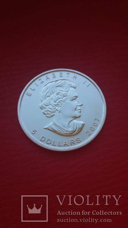 5 $  2007 Канада, унцовка., фото №3