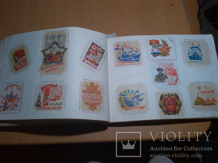 Альбом с вырезками из конвертов СССР (около 700 шт), фото №6