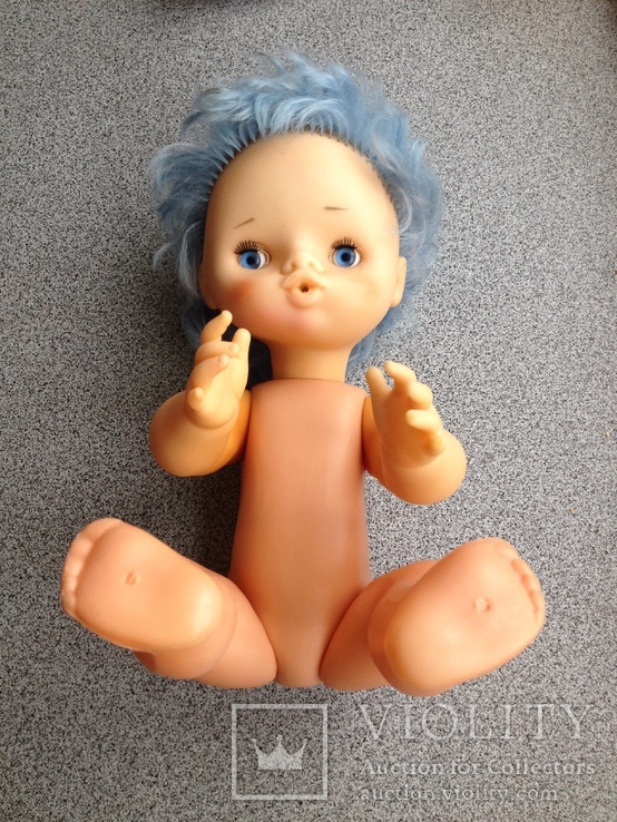 Кукла с голубыми волосами завод ДЗИ г. Донецк, фото №9