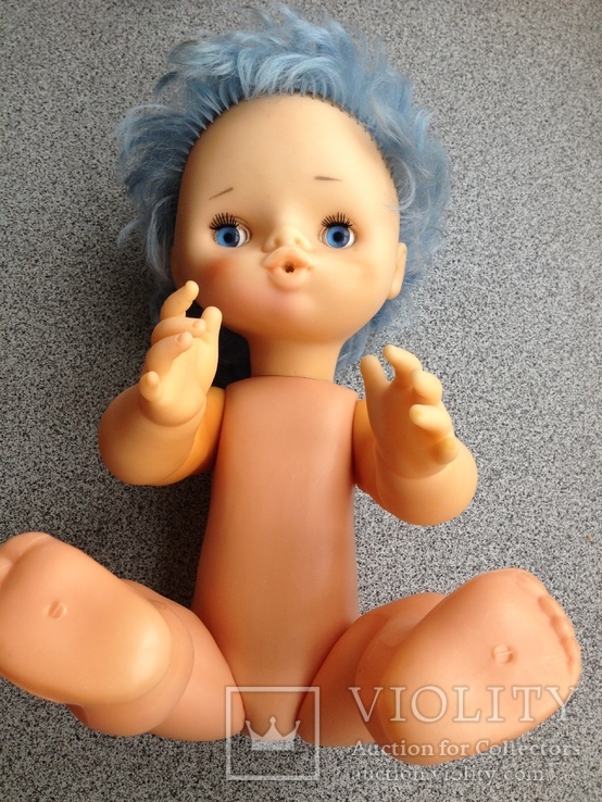 Кукла с голубыми волосами завод ДЗИ г. Донецк, фото №10