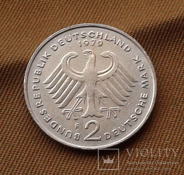 Німеччина 2 марки 1979 року, фото №2