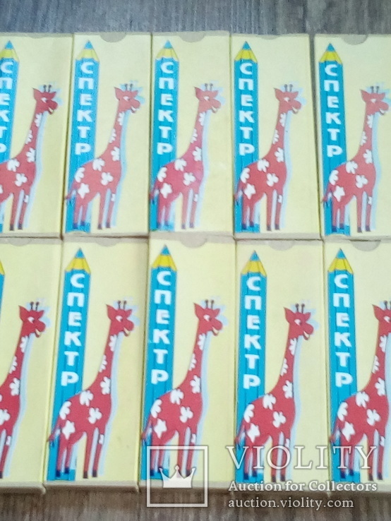 Цветные карандаши Спектр  жираф 6 цветов УРСР 100 упаковок.