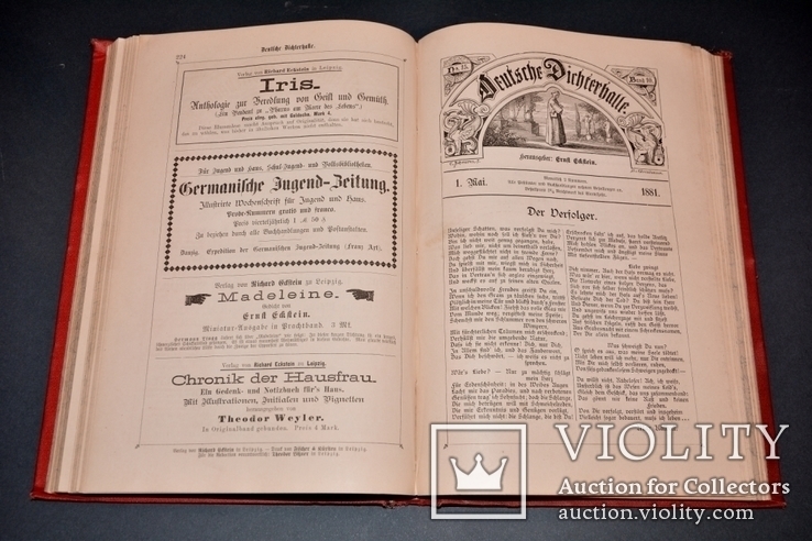 Антикварная  книга 1881 года на старонемецком языке, фото №4