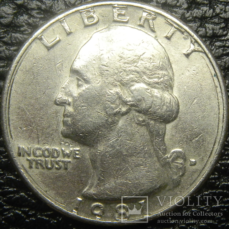 25 центів США 1981 D
