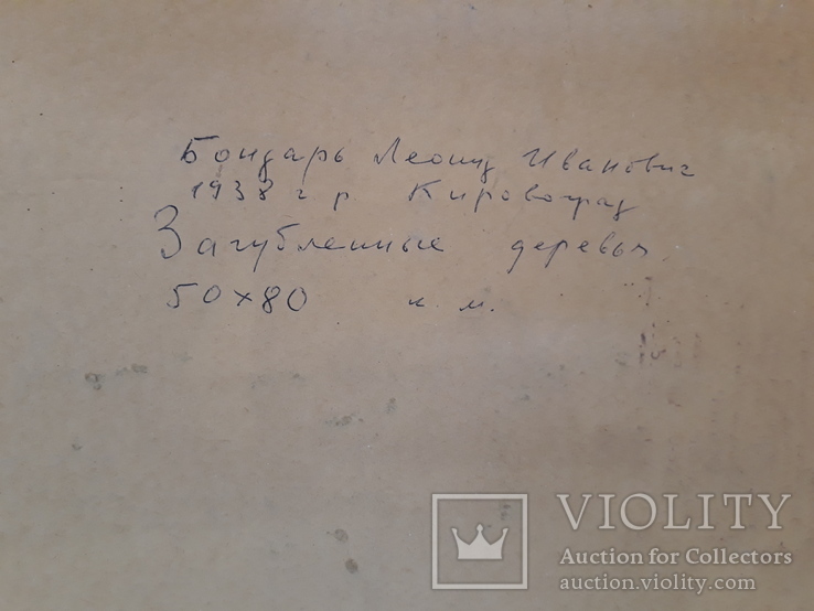 "Загубленные деревья" Б ондар Л.И. 50х80 е.масло, фото №3