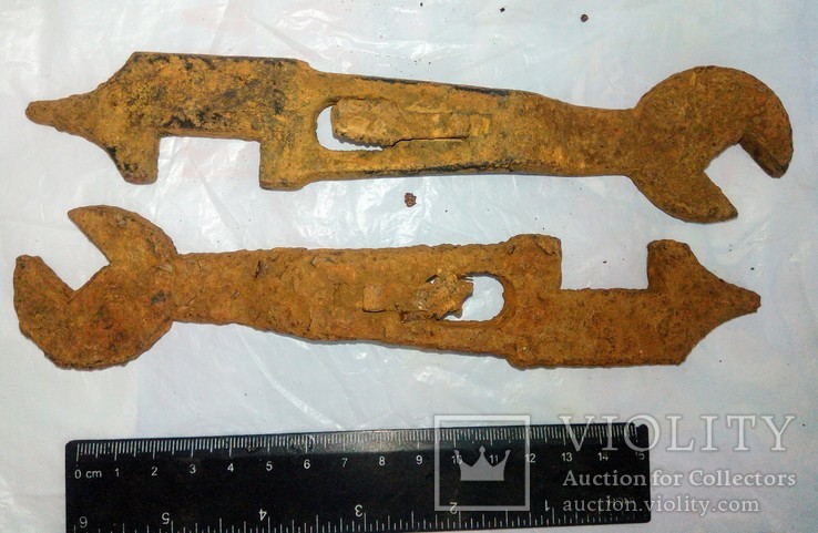 Два Шиповых ключа для конских подков, фото №2