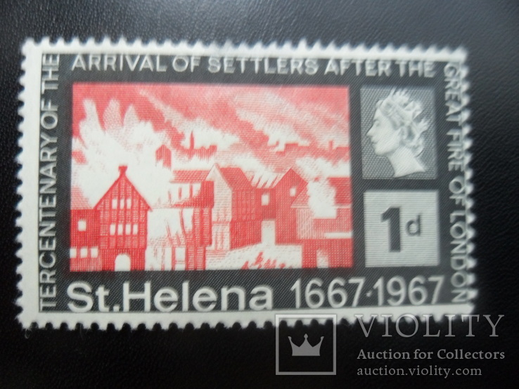 Британские колонии. Сент- Хелен. 1967 г.   марка  МН