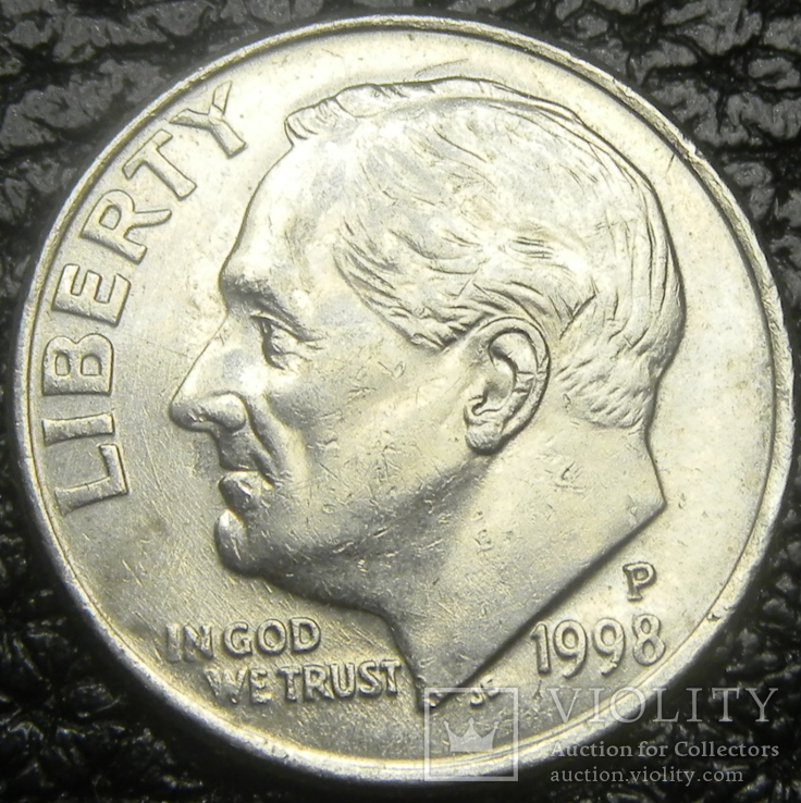 10 центів "дайм" США 1998  P, фото №2