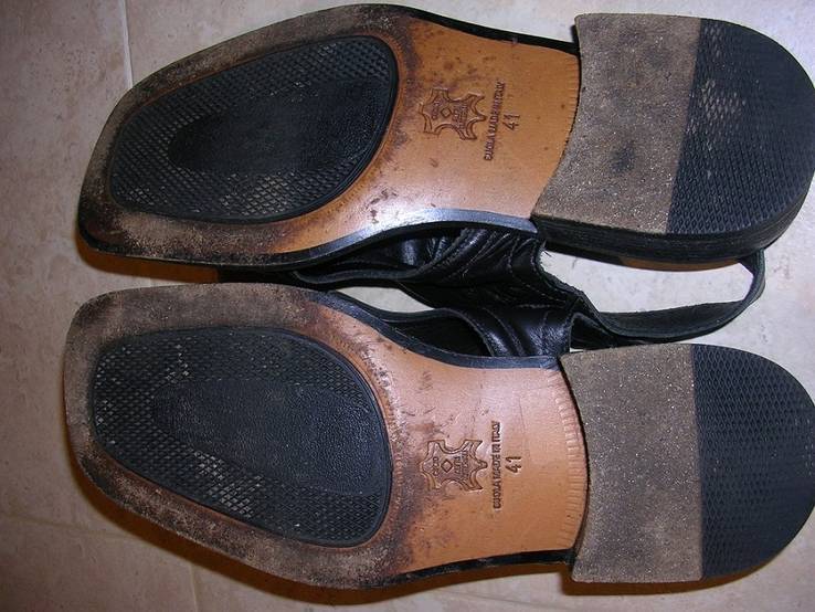 Летние мужские кожаные туфли босоножки Roberto Ripa р.41, фото №8