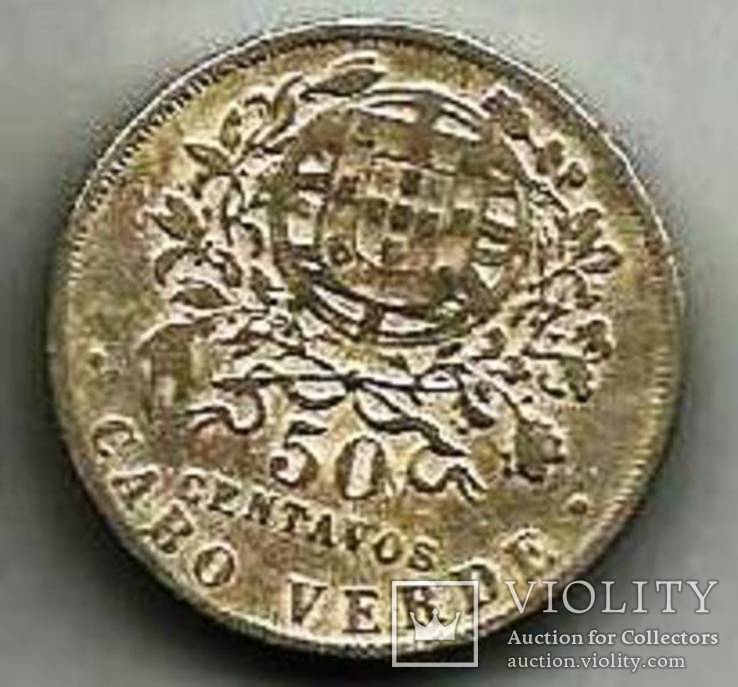 50 центавос 1930 року Кабо Верде (о-ви Зеленого Мису), фото №2