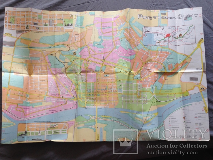 Карта  туристическая схема Ростов-на-Дону 1979, фото №5