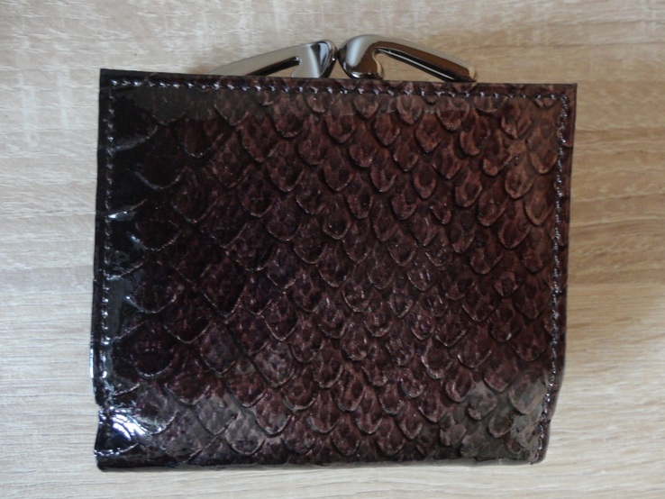 Кожаный женский кошелек dr.koffer (стилизация под змею), фото №5