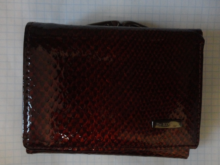 Женский кожаный кошелек Dr.Koffer (глянц, змея), фото №3