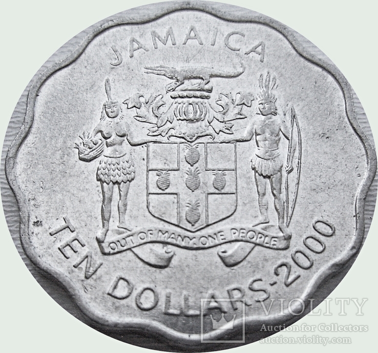 37.Ямайка 10 долларов, 2000 год, фото №2