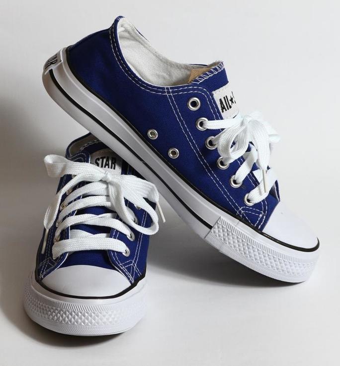 0206 Кеды Converse All Star Цвет Синий 41 размер 25.5 см стелька, numer zdjęcia 4