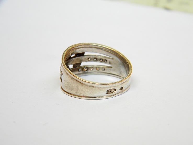 Серебряное кольцо, Серебро 925 пробы, 3,87 грамма. 18,5 размер., фото №6