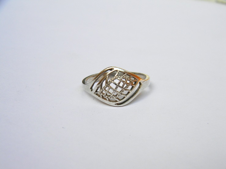 Серебряное кольцо, Серебро 925 пробы, 2,15 грамма, 18 Размер, photo number 3