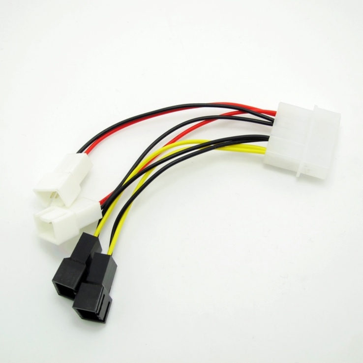 Кабель 3-pin Y Fan Cable Splitter QUAD 2 0381, photo number 2